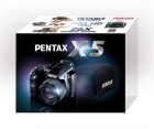 Pentax X-5 Silver + card San Disk 8GB + husa neopren